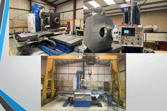Heavy-duty CNC machining and fabrication equipment inside an industrial manufacturing unit